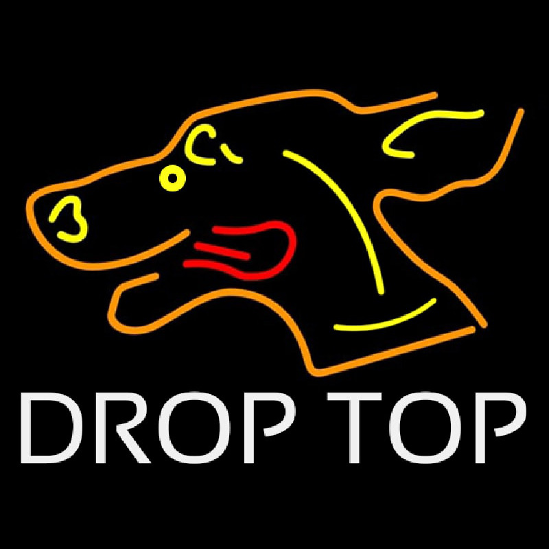 Dog Drop Top Leuchtreklame