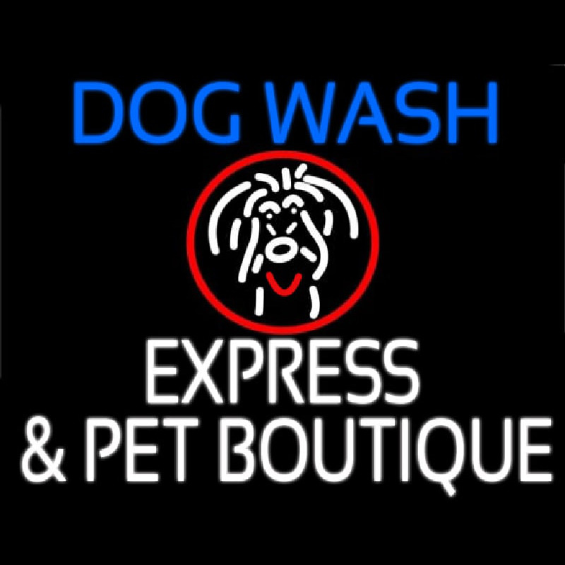 Dog Wash Leuchtreklame