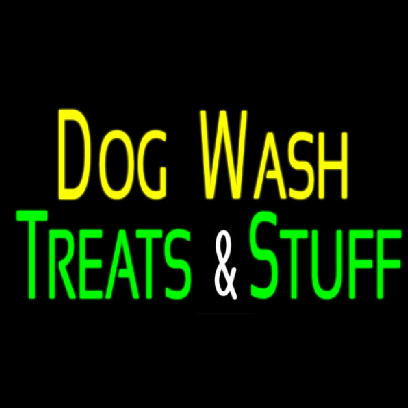 Dog Wash Treat And Stuff 2 Leuchtreklame