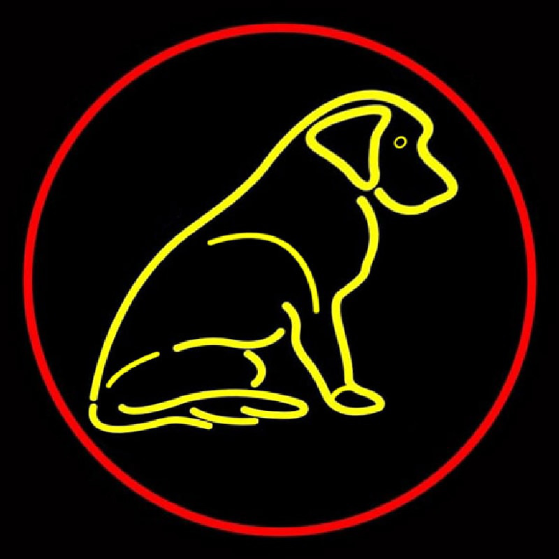 Dog With Logo 1 Leuchtreklame