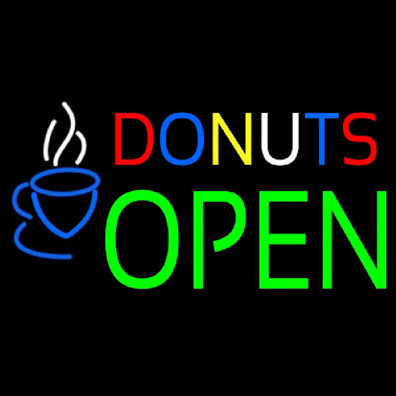 Donuts Open Leuchtreklame