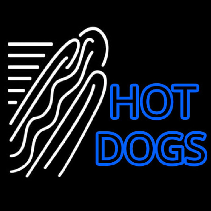 Double Stroke Hot Dogs Leuchtreklame