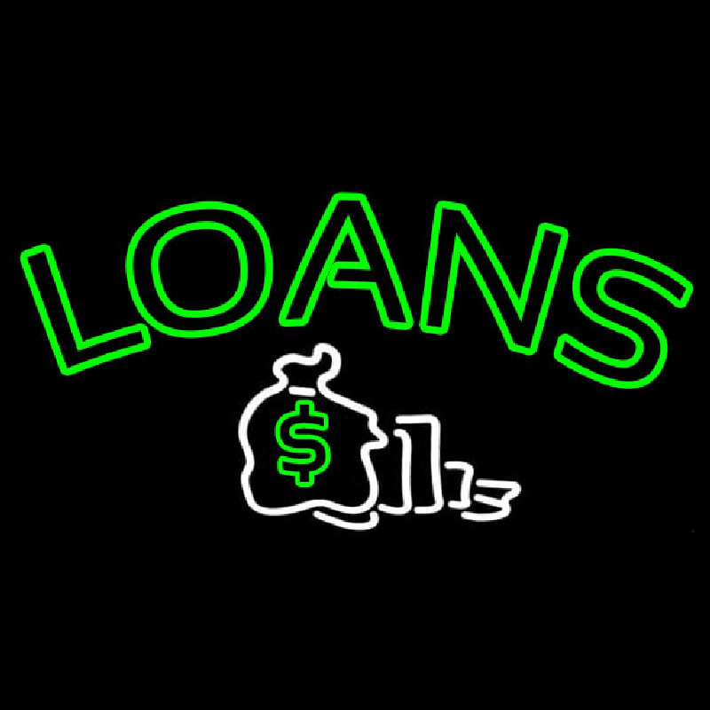 Double Stroke Loans With Logo Leuchtreklame