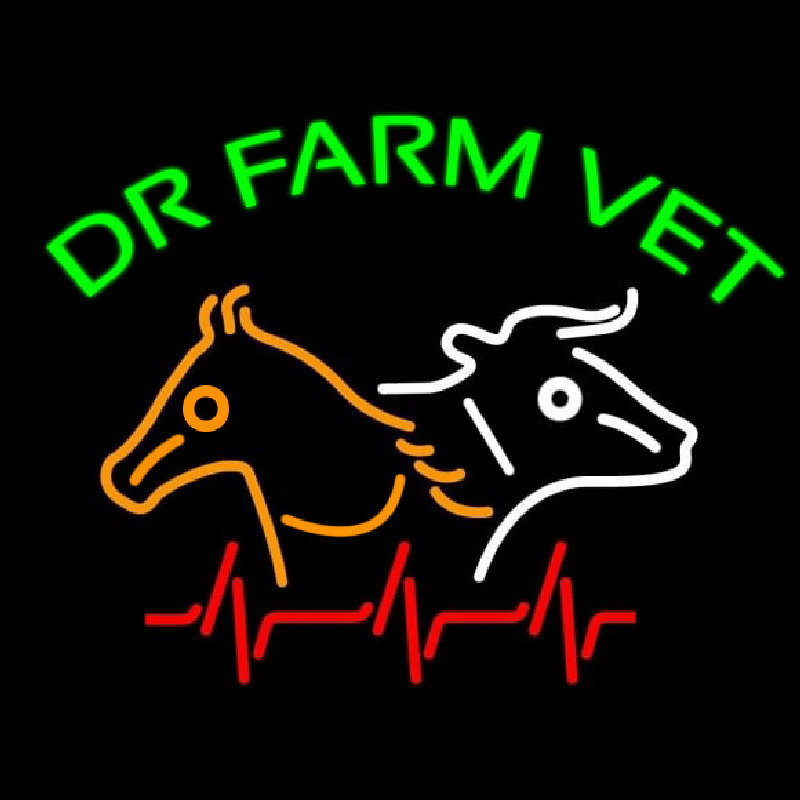 Dr Farm Vet Leuchtreklame