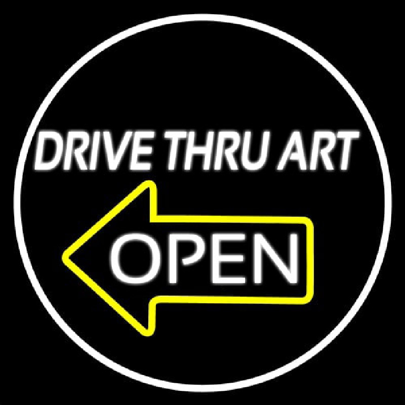 Drive Thru Art Leuchtreklame