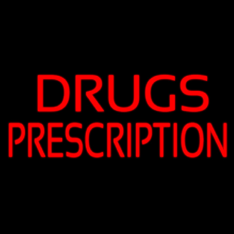 Drugs Prescription Leuchtreklame