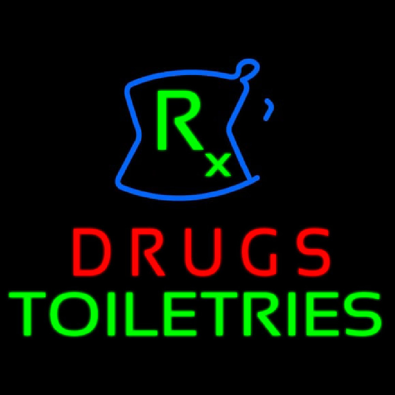 Drugs Toiletries R  Leuchtreklame