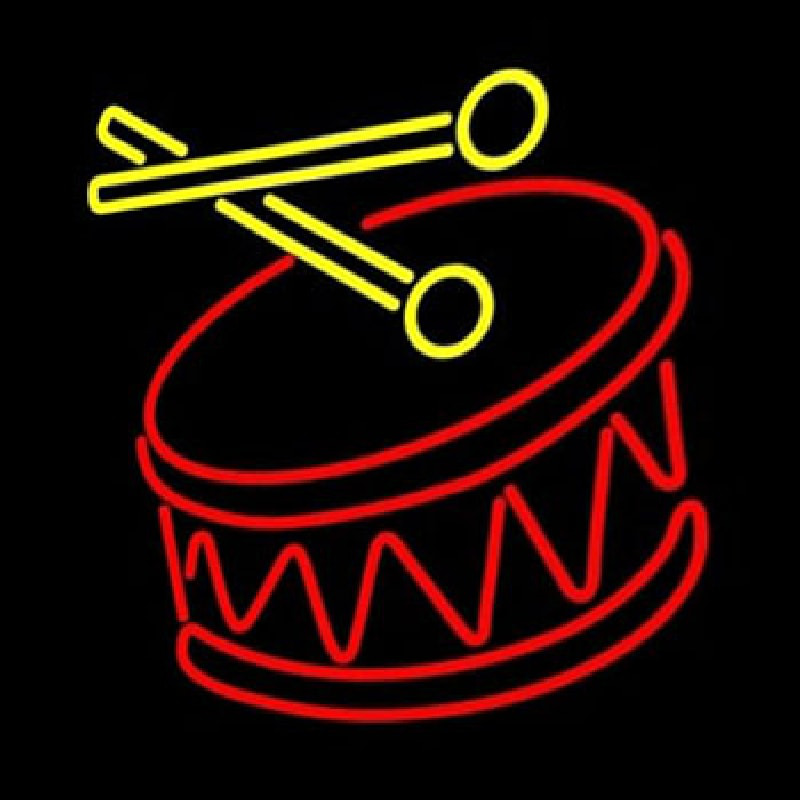 Drum Stick Logo Leuchtreklame