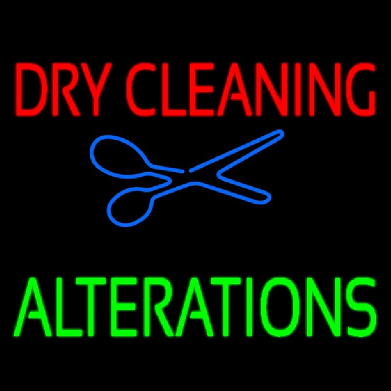 Dry Cleaning Alteration Leuchtreklame