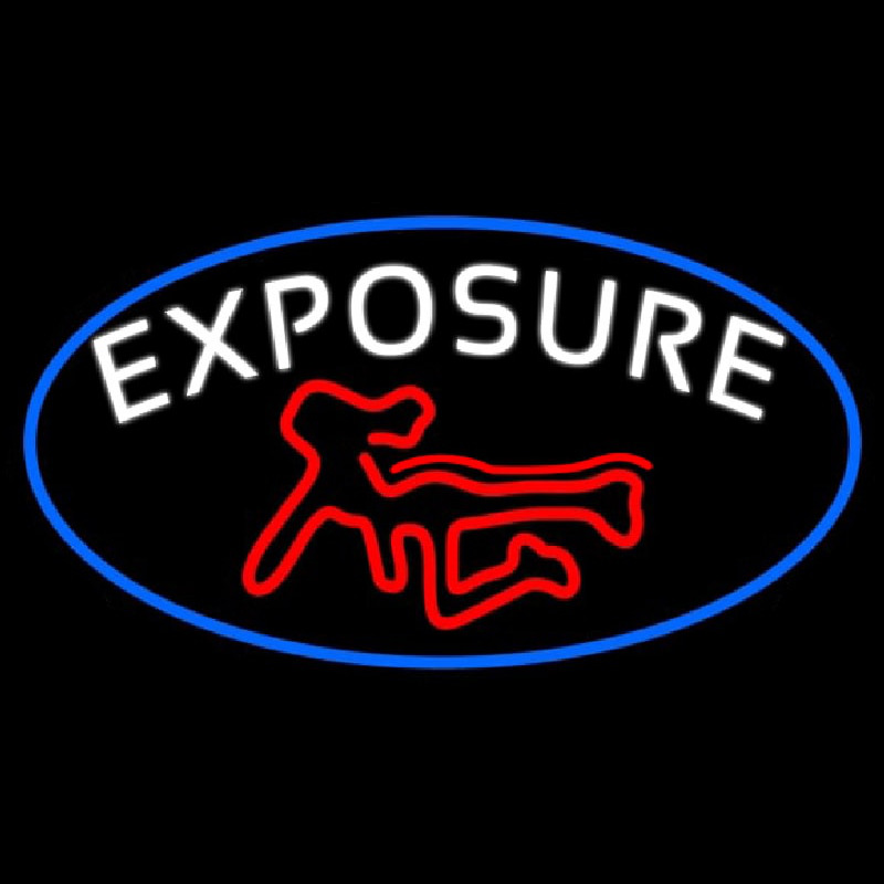 E posure Full Girl Logo Leuchtreklame