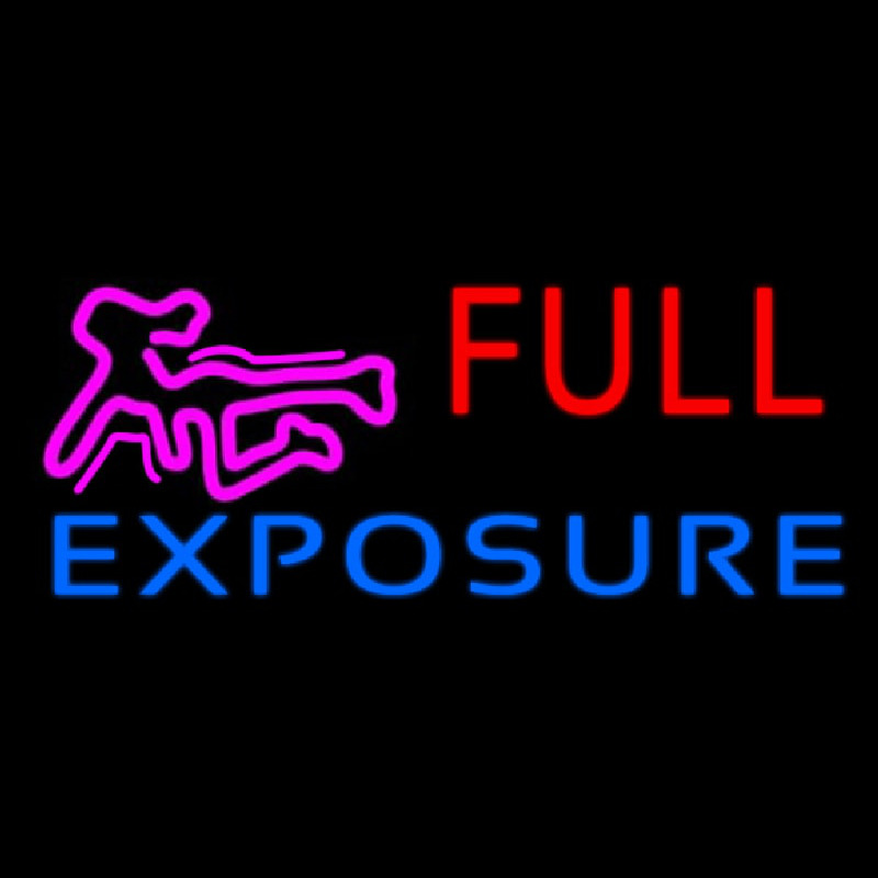 E posure Full Girl Logo Leuchtreklame