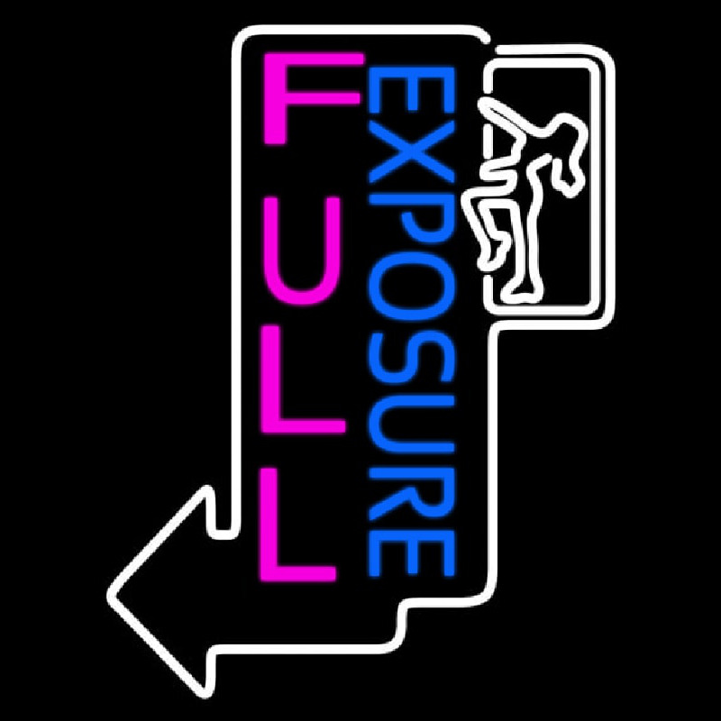 E posure Full Girl Logo Leuchtreklame