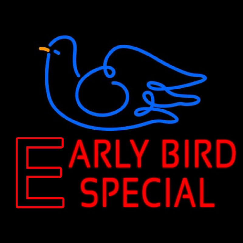 Early Bird Special Leuchtreklame