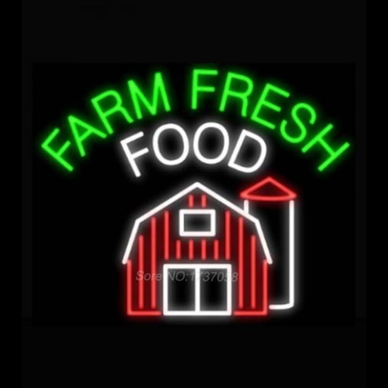 Farm Fresh Food Leuchtreklame