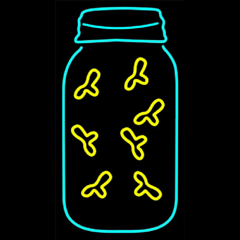 Fireflies In A Jar Leuchtreklame