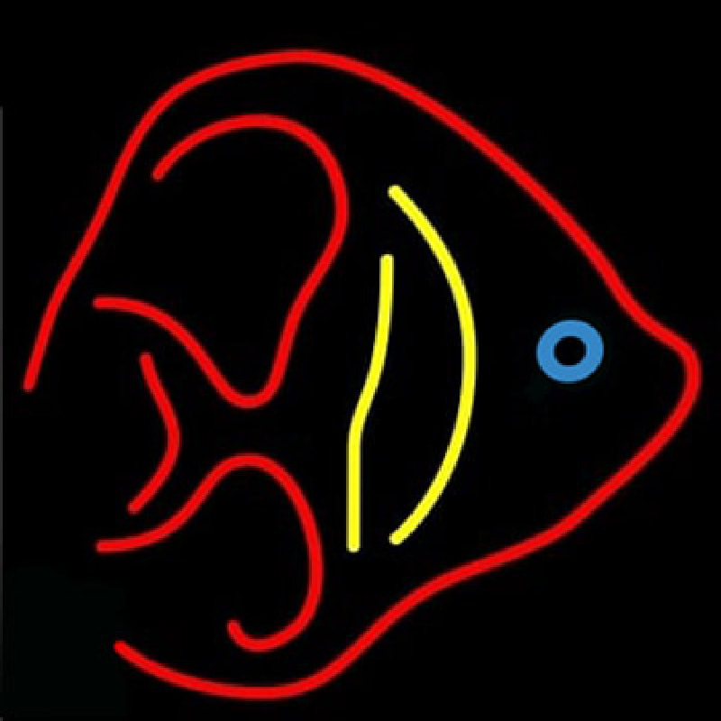 Fish Logo Seafood  Leuchtreklame