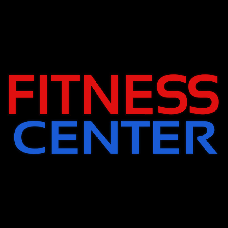 Fitness Center In Red Leuchtreklame