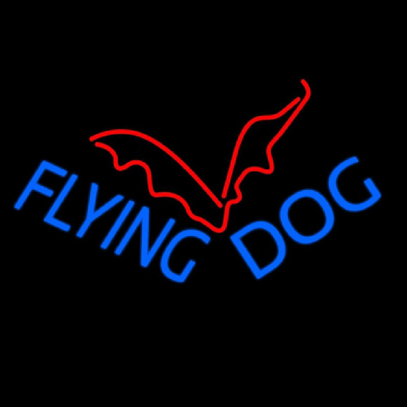 Flying Dog Leuchtreklame