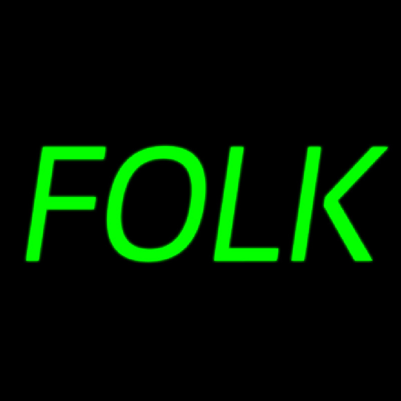 Folk Music 1 Leuchtreklame