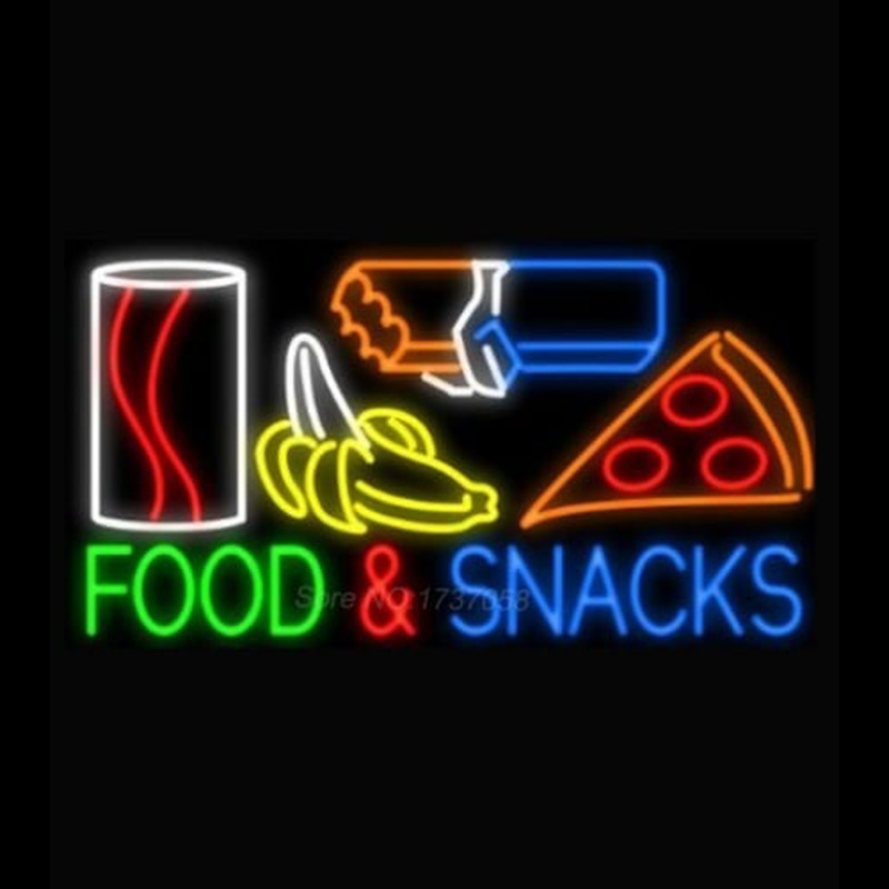 Food and Snacks Leuchtreklame