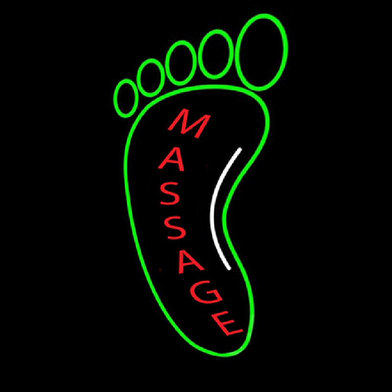 Foot Massage Logo Leuchtreklame