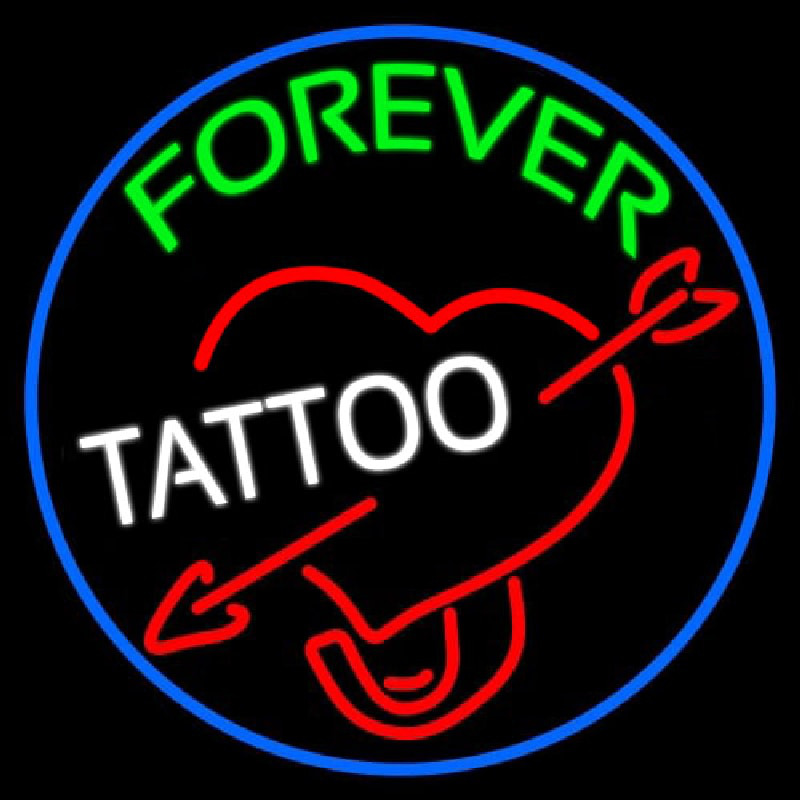 Forever Tattoo Leuchtreklame