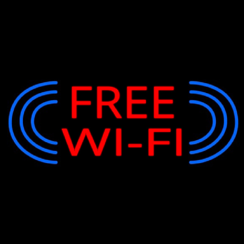 Free Wi Fi Leuchtreklame