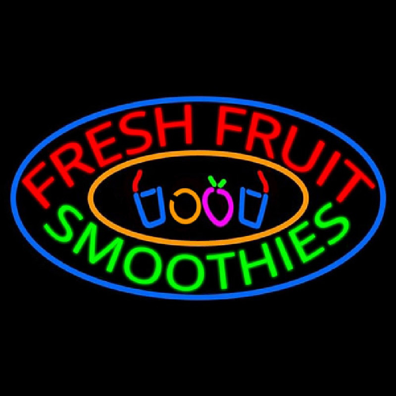 Fresh Fruit Smoothies Leuchtreklame