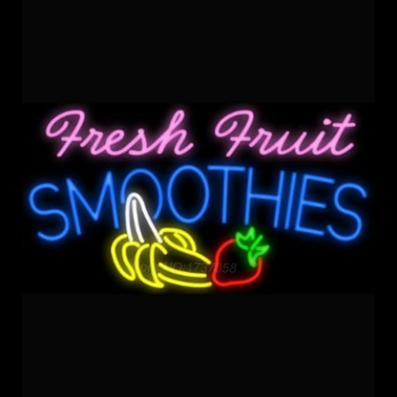 Fresh Fruit Smoothies Logo Leuchtreklame