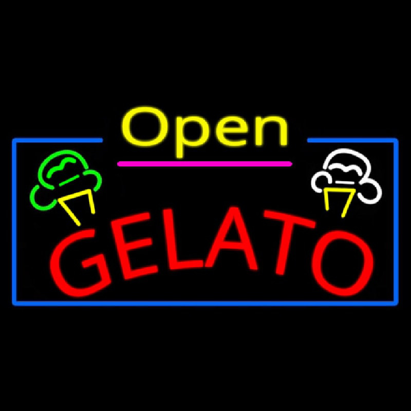 Gelato Leuchtreklame