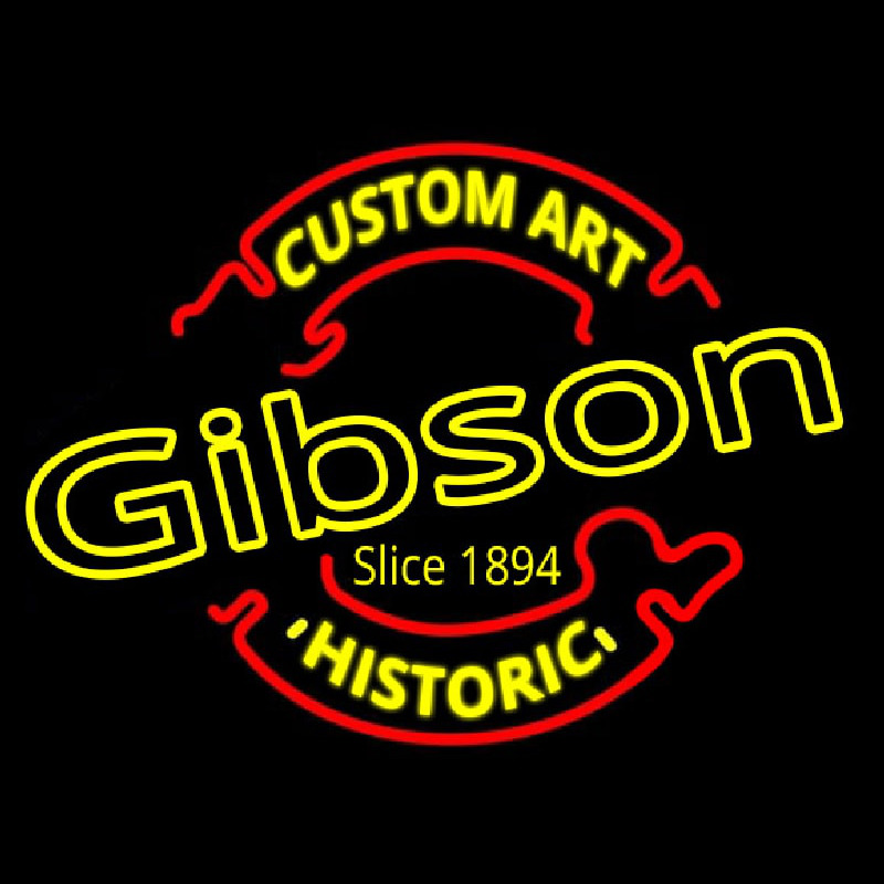 Gibson Guitar Custom Art Historic Leuchtreklame