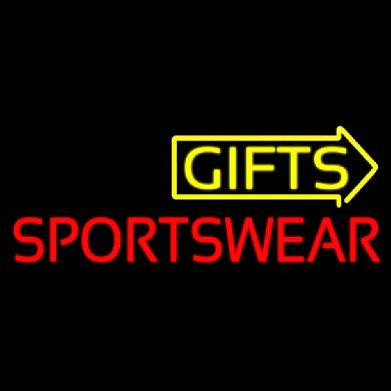 Gifts Sportswear Leuchtreklame