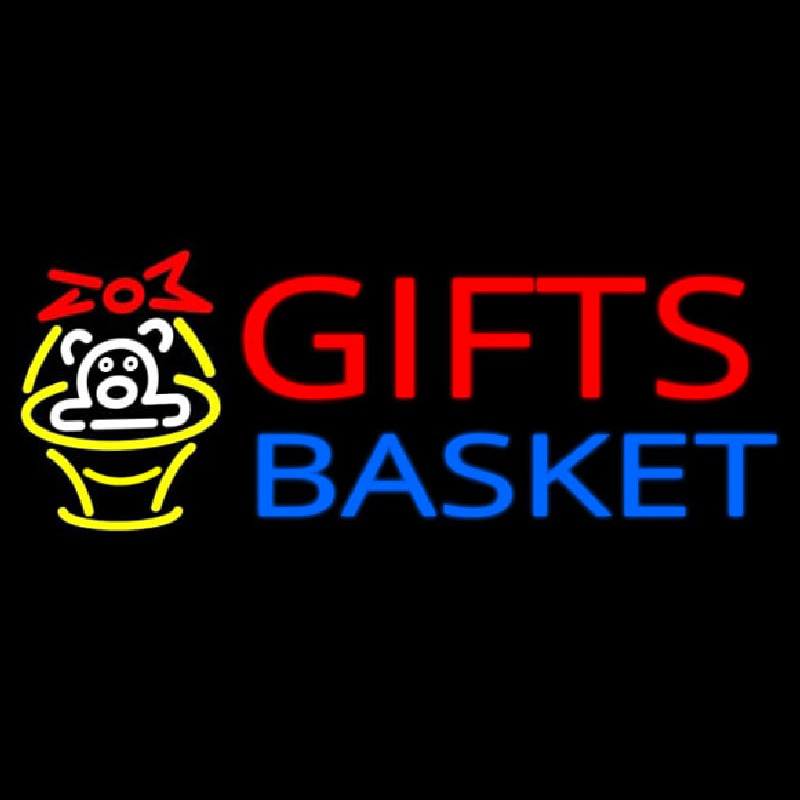 Giftsbasket Leuchtreklame