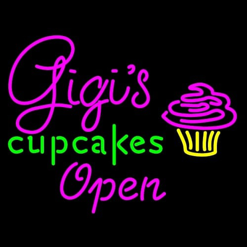 Gigi  Cup Cakes Leuchtreklame