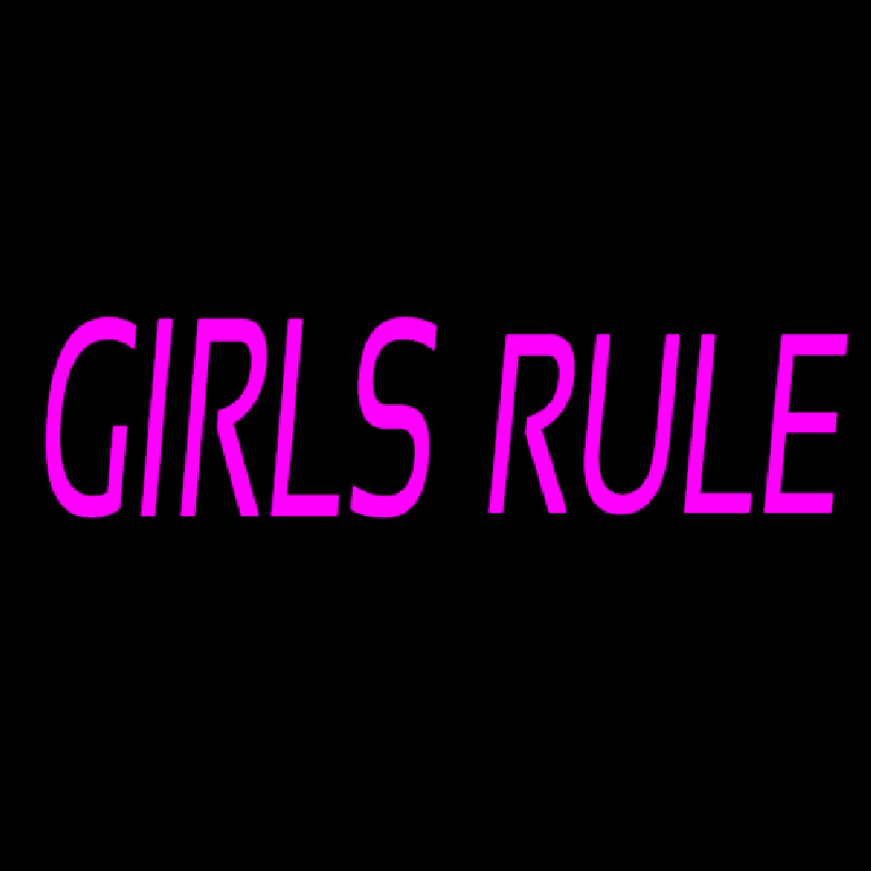 Girls Rule Leuchtreklame