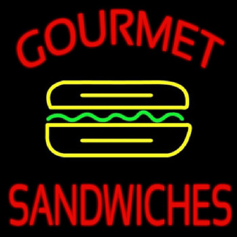 Gourmet Sandwiches Leuchtreklame