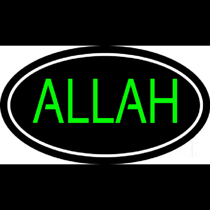 Green Allah Leuchtreklame