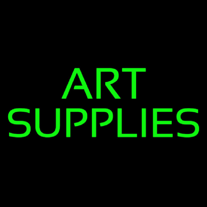 Green Art Supplies Leuchtreklame