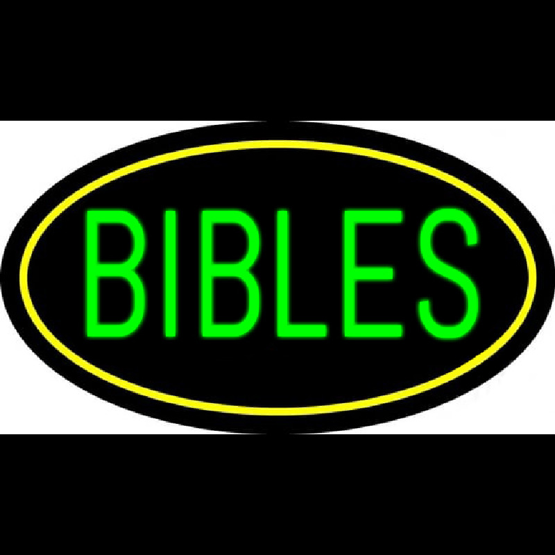 Green Bibles Leuchtreklame