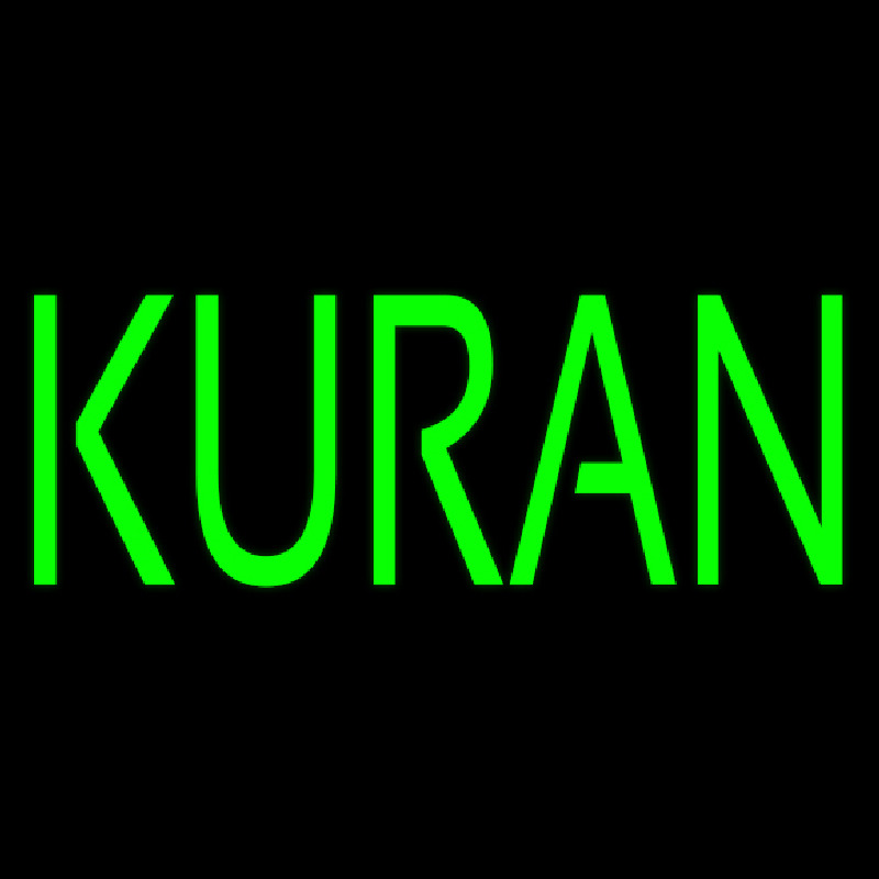 Green Kuran Leuchtreklame