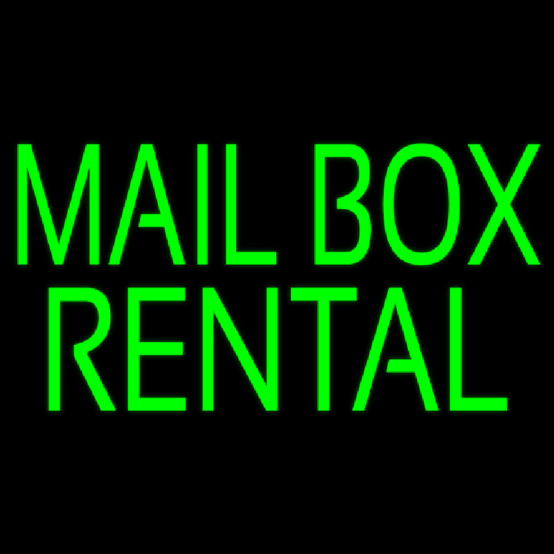 Green Mailbo  Rental Leuchtreklame