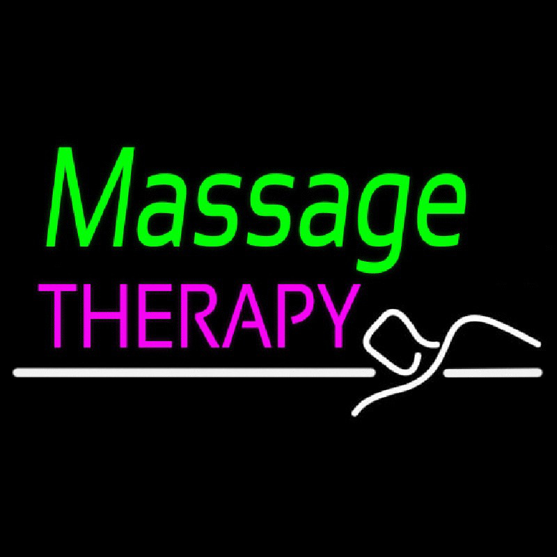 Green Massage Therapy Leuchtreklame