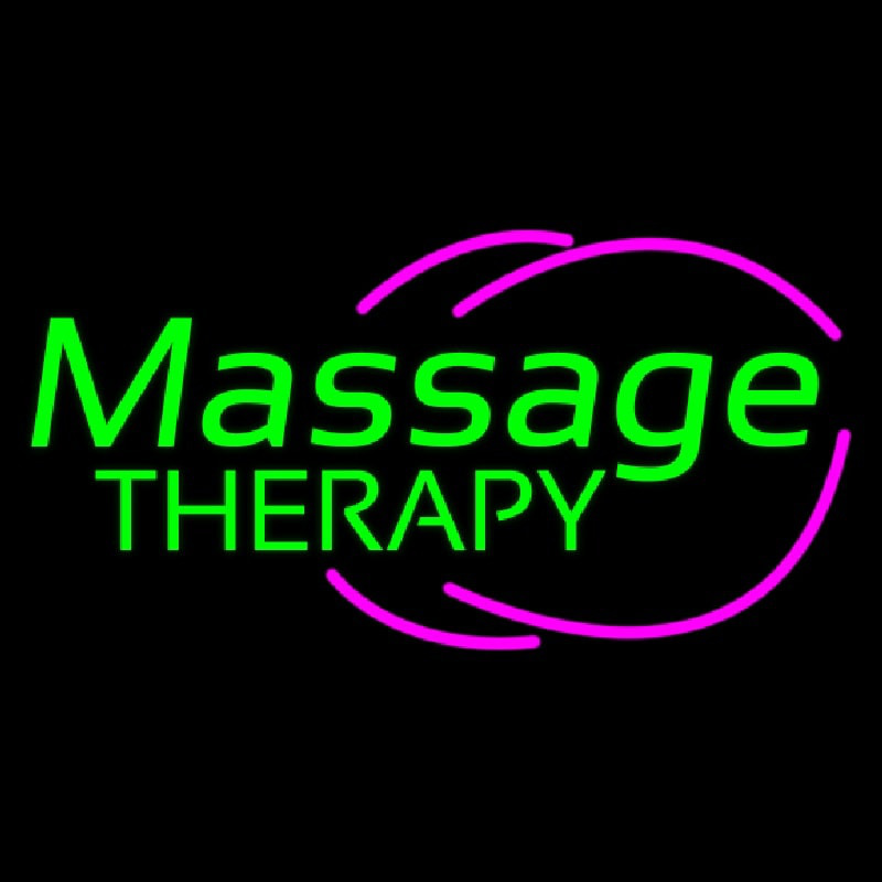 Green Massage Therapy Leuchtreklame