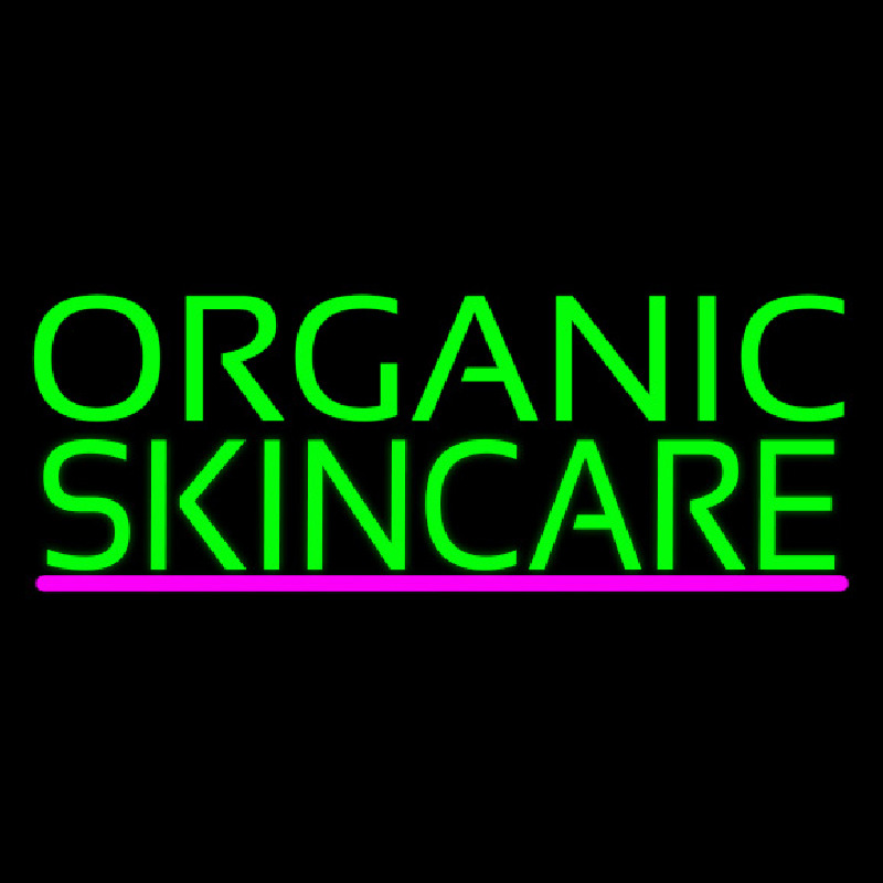 Green Organic Skincare Leuchtreklame