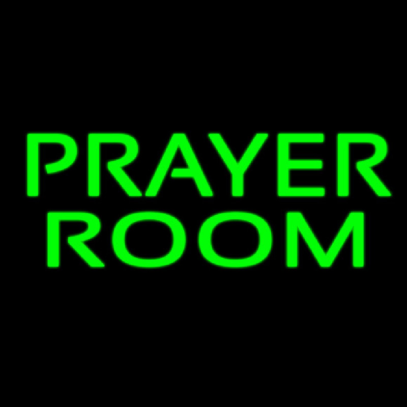 Green Prayer Room Leuchtreklame