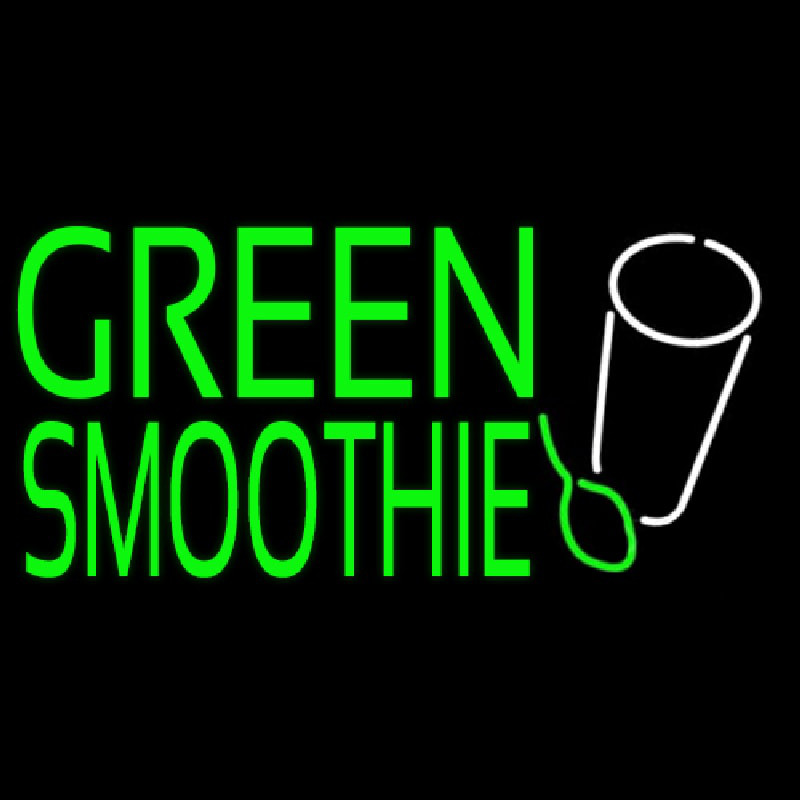 Green Smoothie Leuchtreklame