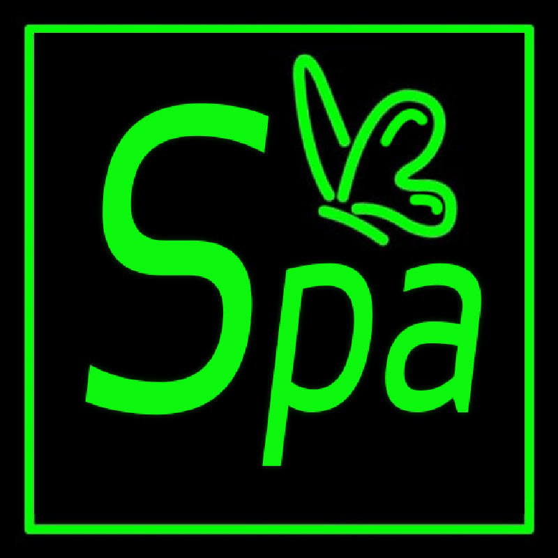 Green Spa Leuchtreklame