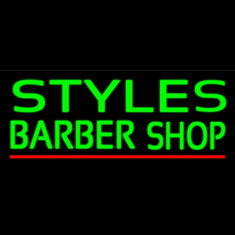 Green Styles Barber Shop Leuchtreklame