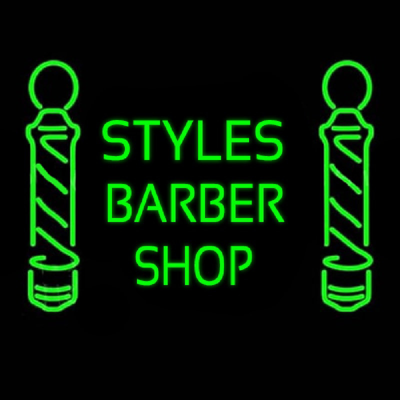 Green Styles Barber Shop Leuchtreklame