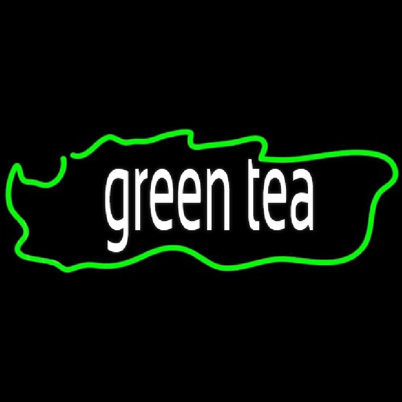 Green Tea Horizontal Leuchtreklame